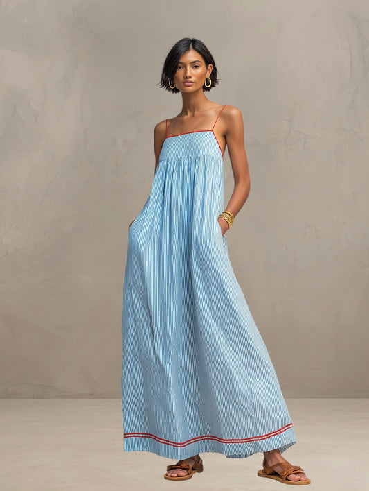 Pamela | Vestido Largo Fluido de Verano