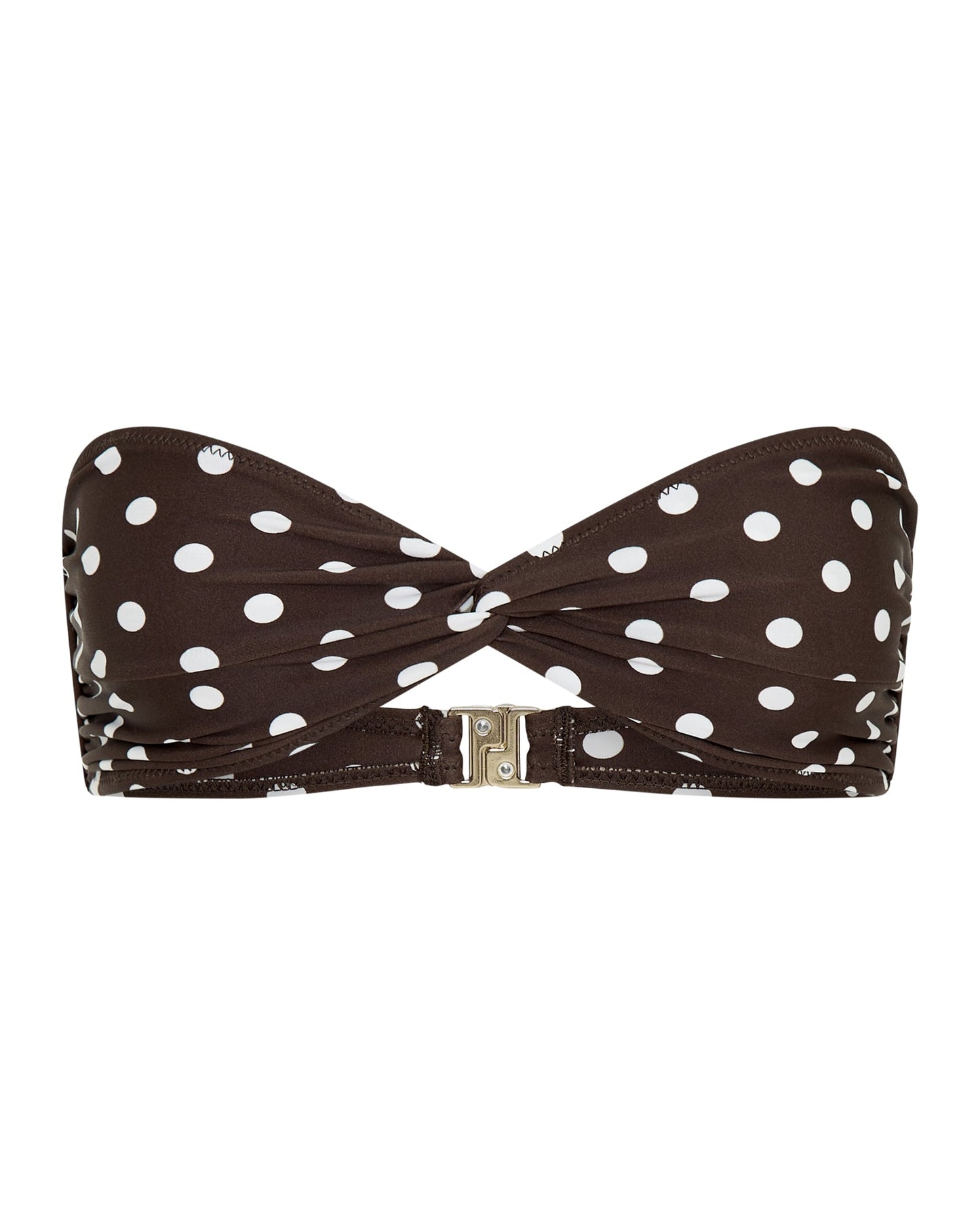 Positano Top Chocolate Polka
