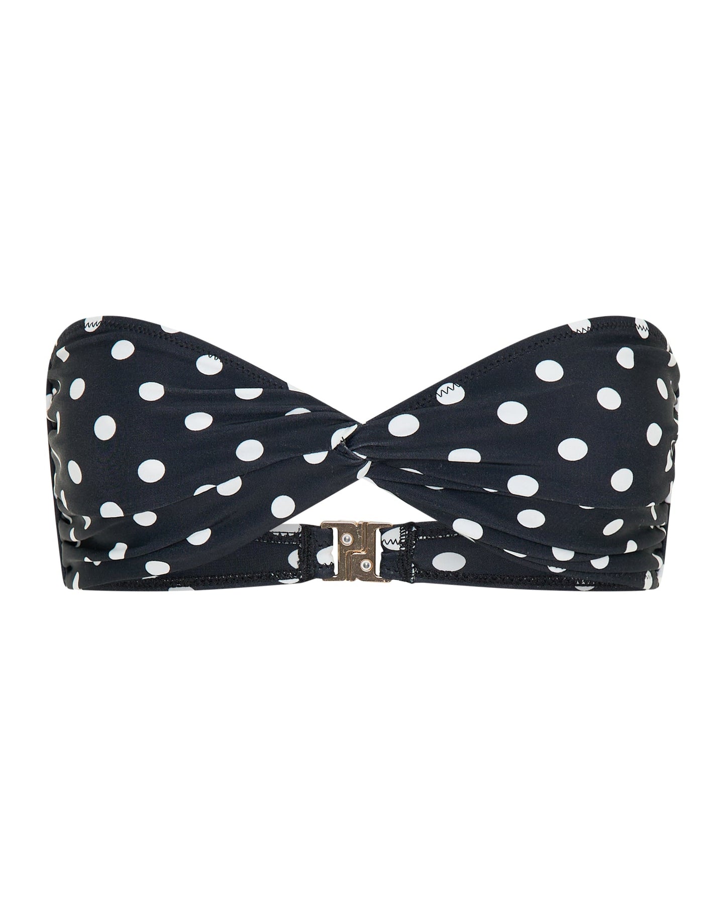 Positano Top Black Polka