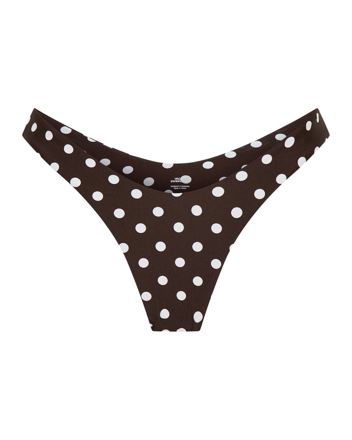 Positano Bottom Chocolate Polka
