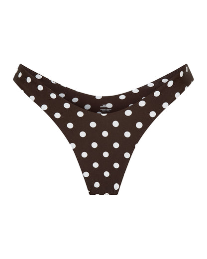 Positano Bottom Chocolate Polka
