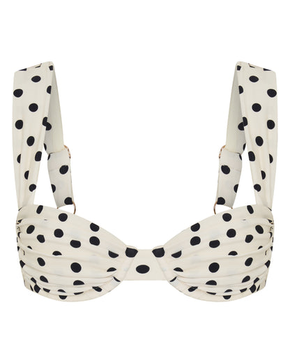 Rhodes Top Ivory Polka