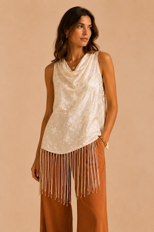 Valentina | Blusa elegante bordada en relieve