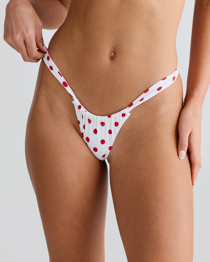 Rhodes Bottom Red Polka
