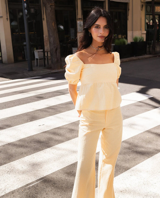 Penelope | Blusa de mangas abullonadas